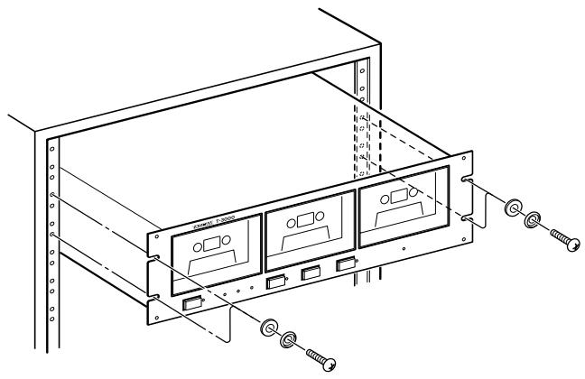 TASCAM T-3000 - Mounting in a Rack (EIA standard 19-inch) - 1