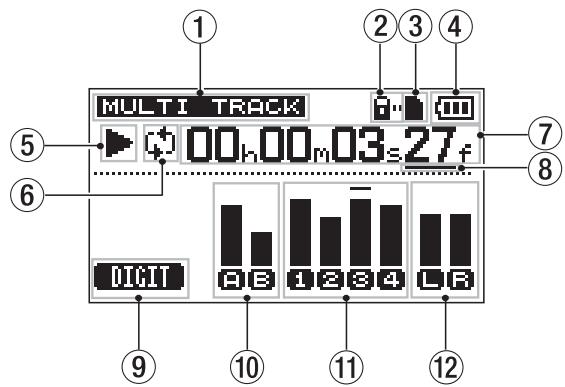 MULTI TRACK 00h00m03=27f DIGIT 9 10 11 12 ① ② ③ ④ ⑤ ⑥ ⑦ ⑧