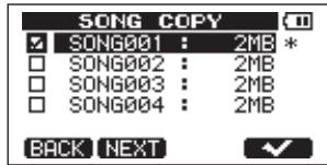 TASCAM DP-004 - Copying songs - 3