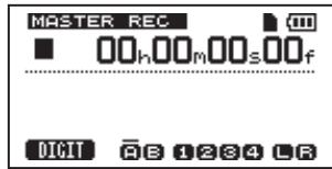 MASTER REC 00h 00m 00s 00f DICT A B 1234 LR