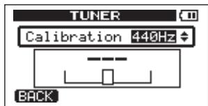 TUNER Calibration 440Hz BACK