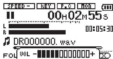 TASCAM DR-1 - Adjusting the volume - 1