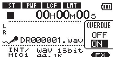 TASCAM DR-1 - Overdub recording - 2