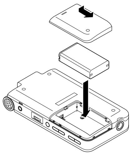 TASCAM DR-1 - Installing the battery - 1