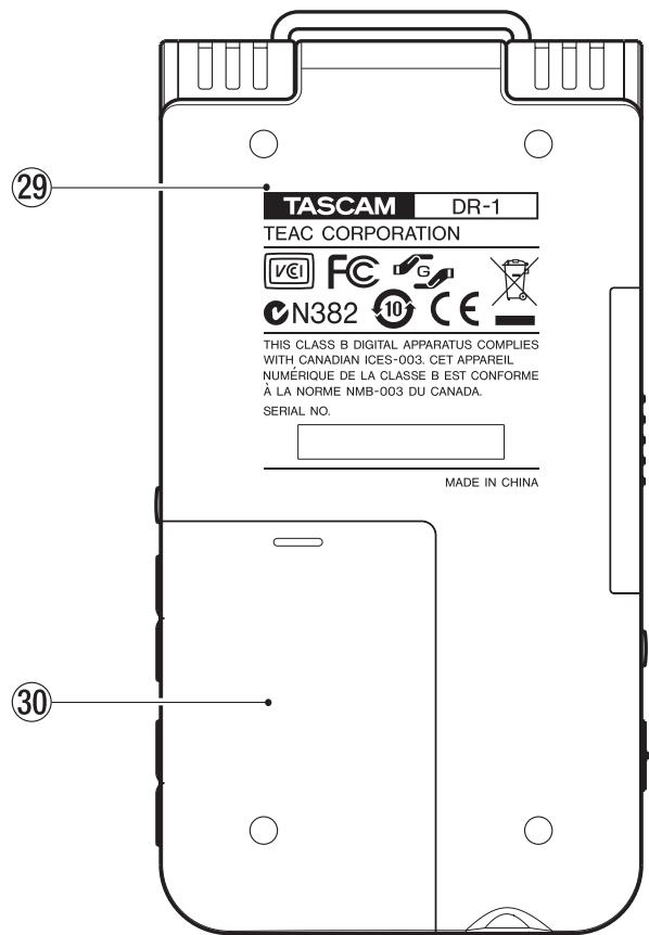TASCAM DR-1 - CAUTION - 1