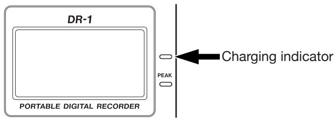 TASCAM DR-1 - Charging with an AC adapter - 1