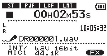 TASCAM DR-1 - Adjusting the input levels of microphones - 1