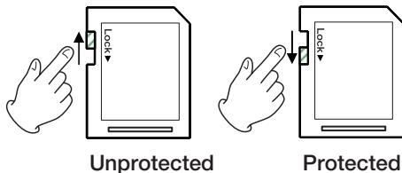 TASCAM DR-2D - Card write protection - 1