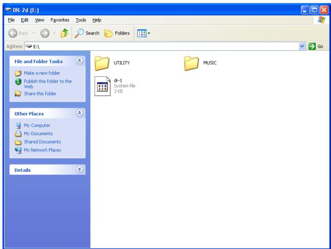 TASCAM DR-2D - Transferring files from a computer - 1