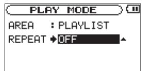 TASCAM DR-2D - Repeat playback (REPEAT) - 1