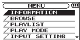 TASCAM DR-2D - Using menus - 1