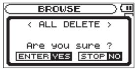 TASCAM DR-2D - ALL DELETE - 1