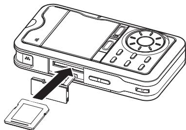 TASCAM DR-2D - Inserting the SD card - 1