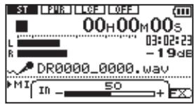 TASCAM DR-2D - Adjusting the input level - 3
