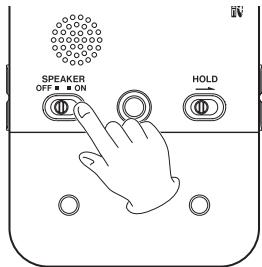 TASCAM DR-2D - Using the built-in speaker - 1