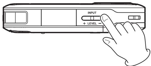 TASCAM DR-2D - Adjusting the input level - 2