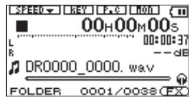 TASCAM DR-2D - Starting up the unit - 1