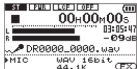 TASCAM DR-2D - Adjusting the input level - 1