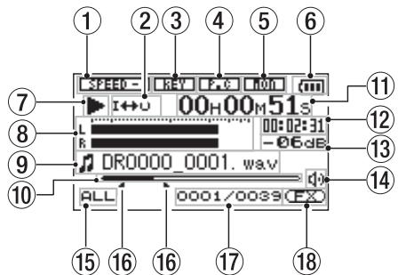 TASCAM DR-2D - Home screen - 1