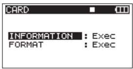 TASCAM DR-680 - Viewing card information - 1