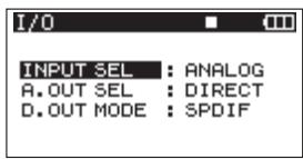 TASCAM DR-680 - Selecting the inputs for recording to tracks 5 and 6 - 1