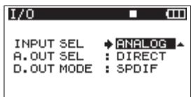 TASCAM DR-680 - Selecting the inputs for recording to tracks 5 and 6 - 2