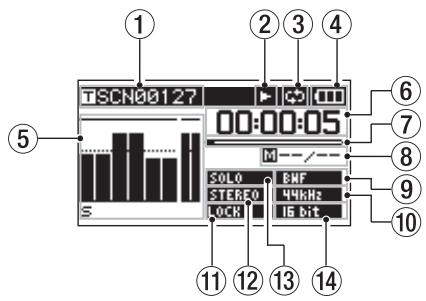 TASCAM DR-680 - Home Screen - 1