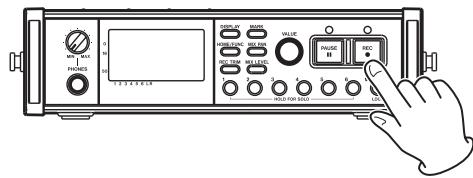 TASCAM DR-680 - Recording a take - 2
