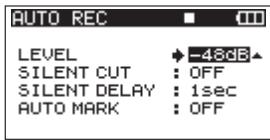 TASCAM DR-680 - Auto-record settings - 2