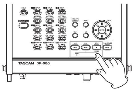 TASCAM DR-680 - Erasing marks - 2