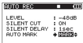 TASCAM DR-680 - Automatically adding marks at the position where recording restarts - 1