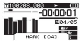 TASCAM DR-680 - Manually adding marks when recording and during playback - 2