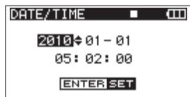 TASCAM DR-680 - Setting the date and time - 3