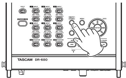 TASCAM DR-680 - Playing a stereo track - 1