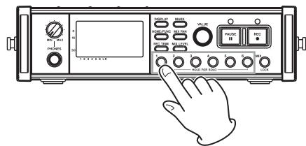 TASCAM DR-680 - Using the solo function - 1