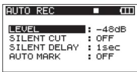 TASCAM DR-680 - Auto-record settings - 1