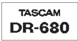 TASCAM DR-680 - Turning the power on - 1