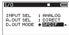 TASCAM DR-680 - Digital output settings - 2