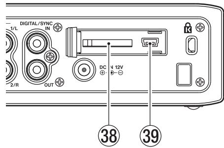 TASCAM DR-680 - ③ Kensington security slot - 1