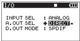 TASCAM DR-680 - Analog output settings - 2