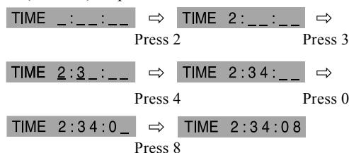 TASCAM DV-D01U - Use number buttons (0-9) to enter the time. - 1