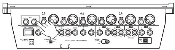TASCAM M-164 - AUX sends - 1