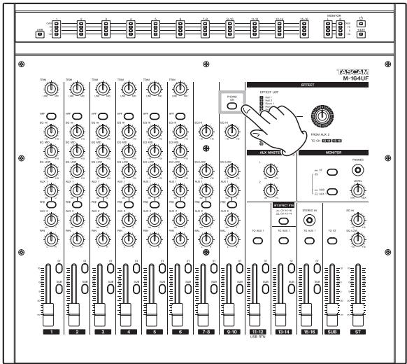 TASCAM M-164 - Using a record player - 2