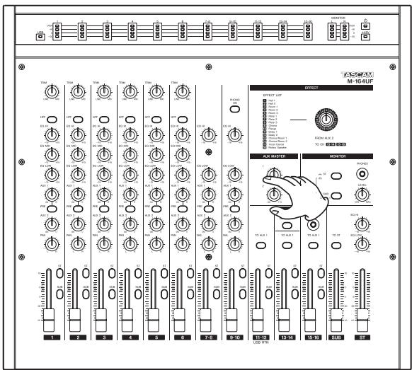 TASCAM M-164 - Using the internal effects (M-164FX and M-164UF) - 3