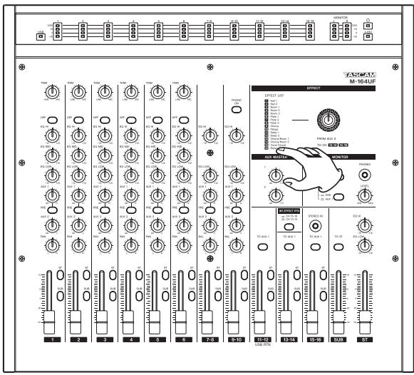 TASCAM M-164FX - - Using the mixer - 4
