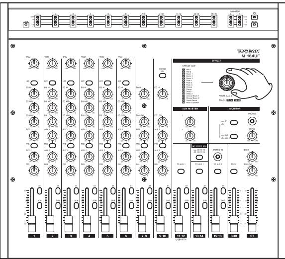 TASCAM M-164UF - Using the internal effects (M-164FX and M-164UF) - 4