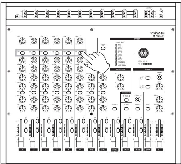 TASCAM M-164UF - High-pass filter (HPF) - 1