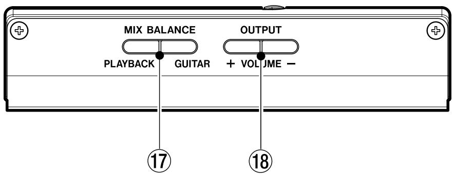 MIX BALANCE OUTPUT PLAYBACK GUITAR + VOLUME - 17 18