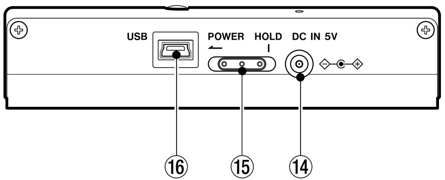 USB POWER HOLD DC IN 5V 16 15 14
