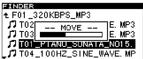 TASCAM SS-CDR1 - Moving a file within a folder - 3